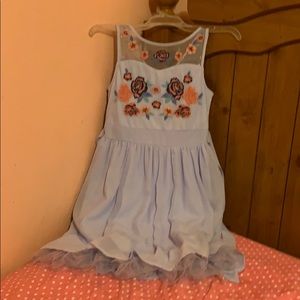 A baby blue girl dress